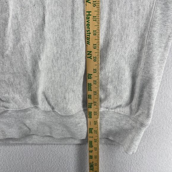 CHAMPION Reverse Weave Sweatshirt L INDEED Embossed Gray - Picture 14 of 15